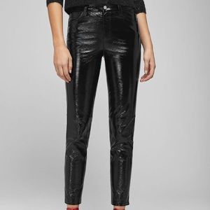 NWT Anine Bing Nova Patent Leather Pants sz M